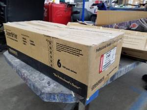 lot 202 image: Lot of (6) Grabber Collated Drywall Screws Clear Zinc Bugle Head Phillips Fine 6x1 C168Z 1000-count Box