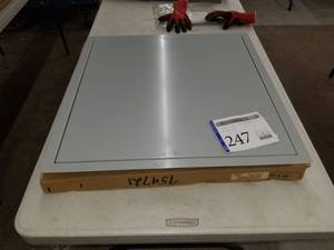 lot 247 image: Lot of (2) Nystrom Access Door 22 x 22 x 1-14 Screw Cam Latch 1 Flange NTC2222