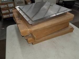 lot 231 image: Lot of (4) Stainless Steel Access Door 12 x 12 x 1-12