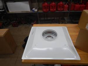 (2) HVAC Diffusers 24x24x8 Diameter Connection - NEW