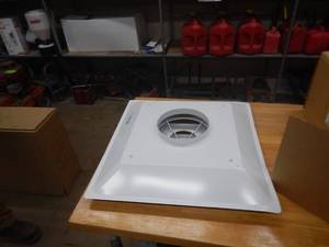 (2) HVAC Diffusers 24x24x8 Diameter Connection - NEW