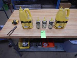 (2) 5lb Container Yellow Chalk, (3) 8oz Fill Bottles