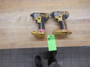 (2) 18v Dewalt Impact