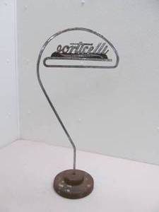 lot 30 image: vintage name plate stand