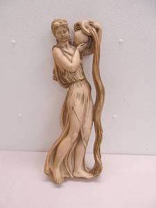 lot 62 image: vintage chalk ware dcor