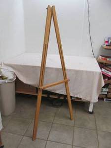 lot 85 image: wood artist easel