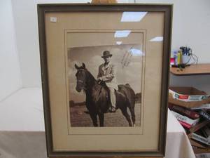 lot 103 image: vintage picture man On Horse