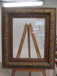 lot 104 image: antique frame with glass