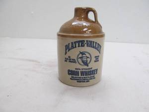 lot 108 image: vintage stone ware whiskey jug