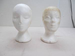 lot 113 image: styrofoam wig head forms