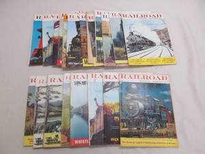 lot 128 image: vintage railroad magazines