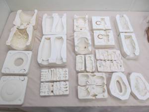 lot 188 image: Plaster molds, vases, etc