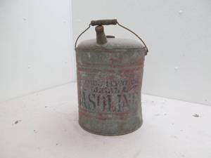 lot 193 image: Vintage galvanizes gasoline can