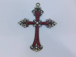 lot 53 image: Maroon Cross with Stones