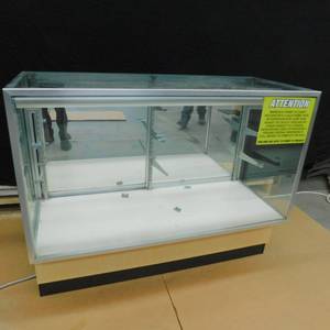 lot 1 image: GLASS DISPLAY CASE