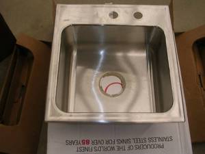 lot 72 image: STAINLESS STEEL SINK