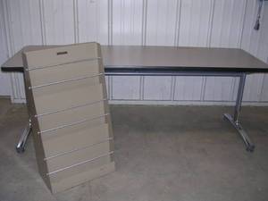lot 86 image: LONG WORK TABLE