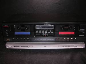 lot 98 image: JVC DOUBLE CASSETTE DECK  DVD