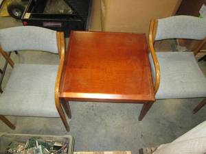 (2) Office Chairs & Square Coffee T...