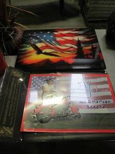 (2) Americana Wall Art Pieces (One ...