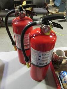 Lot of (2) Large Fire Extinguishers...
