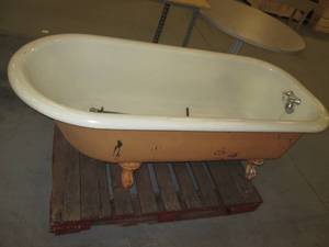 Cast Iron Claw Foot Bathtub...