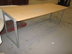 Metal Frame Wood Top Work Station...