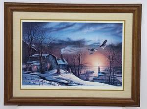 lot 1 image: The Sharing Season by Terry Redlin