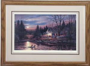 lot 8 image: Queit of the Evening by Terry Redlin
