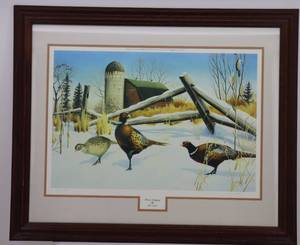 lot 12 image: Pheasants Forever Threes Company by Leo Stans