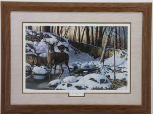 lot 15 image: River Bottom Buck by Jim Hansel
