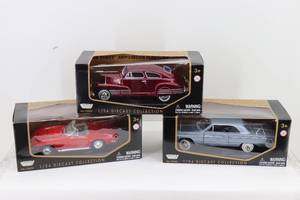 lot 34 image: 124 Diecast 48 Chevy Aerosedan, 64 Impala, 67 Corvette