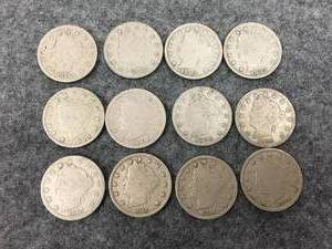 lot 56 image: 12 V Nickels 1900-1912