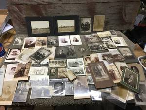 lot 87 image: Great Old Antique Photos, Picture Postcards, late 1800s to early 1900s and a Tin Type