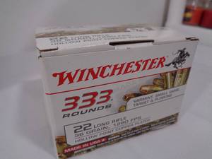 333 Rounds 22 LR Hollow Point