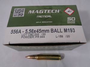 50 Rounds 5.56 Rifle Ammo