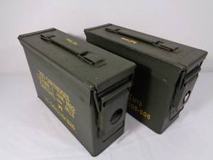 Pair of 30 Cal. US Military Ammo Cans