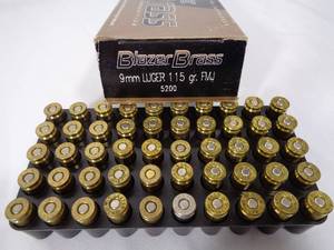 50 Rounds 9mm Luger Hollow Point and Round