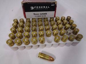 50 Rounds 9mm Luger