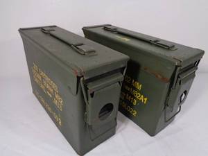 Pair of 30 Cal. US Military Ammo Cans