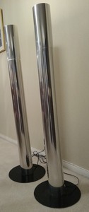 lot 5 image: Pair of Metal Decorative Floor Lamps