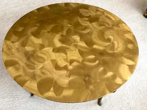 lot 24 image: Simply Stunning Brass Round Coffee Table