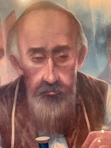 lot 57 image: SignedFramed Lithograph by George Russin