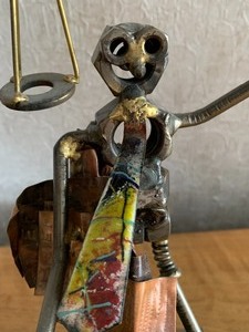 lot 121 image: Metal Sculpture The Attorney by Romano