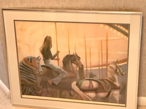 lot 126 image: Signed and Framed Lithograph by Hal Singer