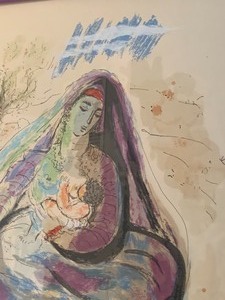 lot 120 image: Signed Framed Print by Reuven Rubin