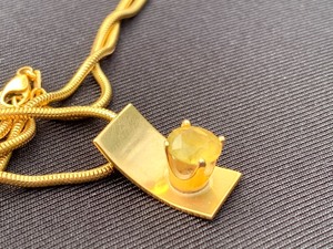 lot 158 image: Robert C. Trisko 14k Pendant and Chain