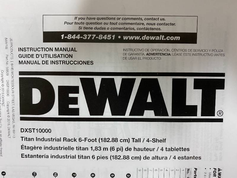 DeWALT 4-Shelf 77 in. x 72 in. x 24 in. DXST10000 Industrial