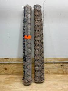 JONATHAN Y Lot of 2-  Ourika Moroccan NaturalBlack 3 ft. 11 in. x 6 ft. Geometric Textured Weave IndoorOutdoor Area Rugs