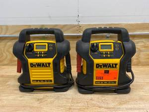 DEWALT Lot of 2-  1400 Peak Amp Jump Starter with Digital Compressors